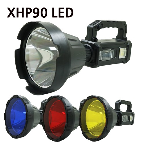 4컬러 렌즈 LED 충전식 손전등 랜턴 후레쉬 서치라이트 D400 아X